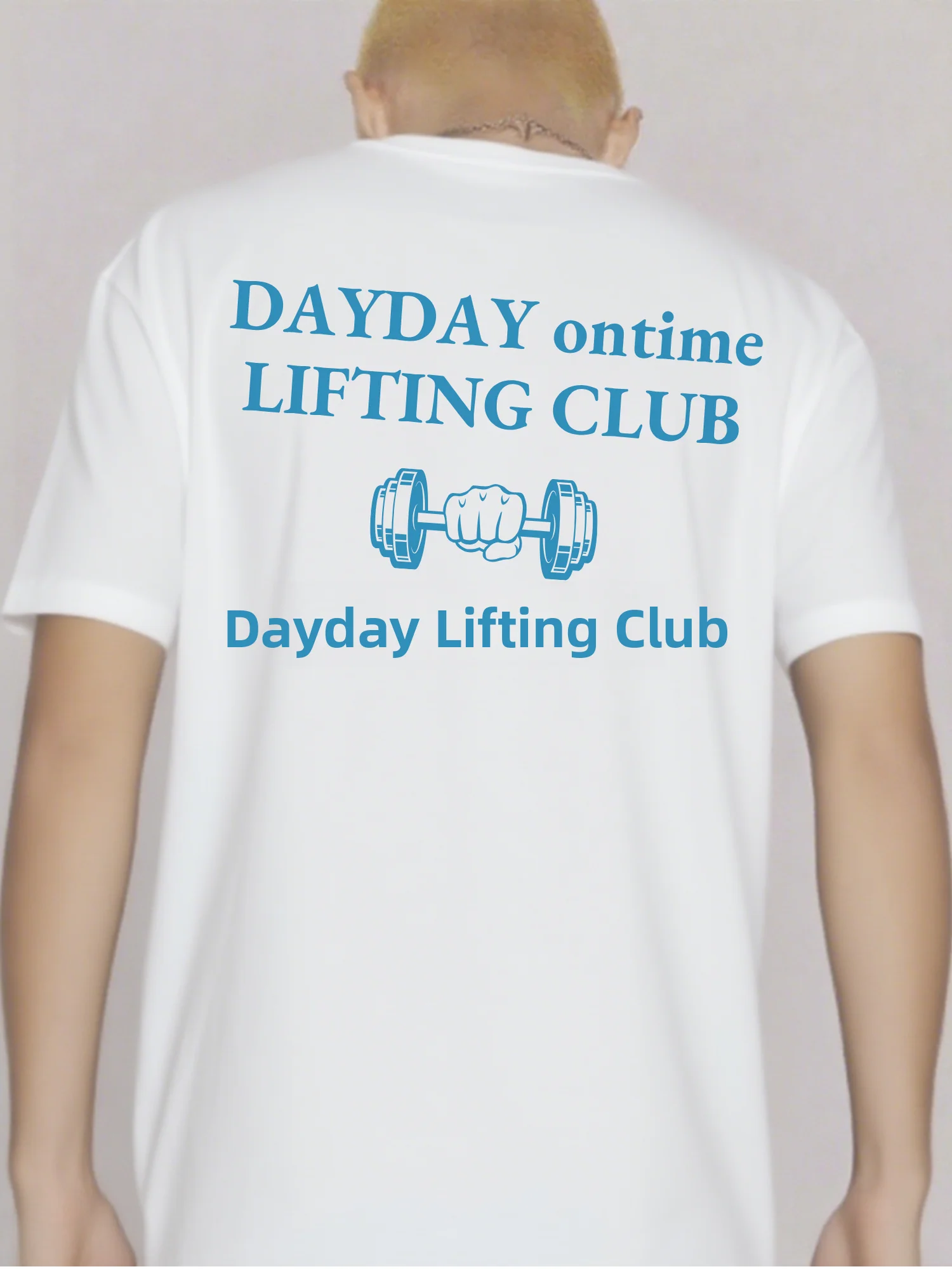 Timely Fitness Club Gymnastics GO to GYM Unisex Short Sleeve T-Shirt Pure Cotton Breathable Casual Style Printed Tees
