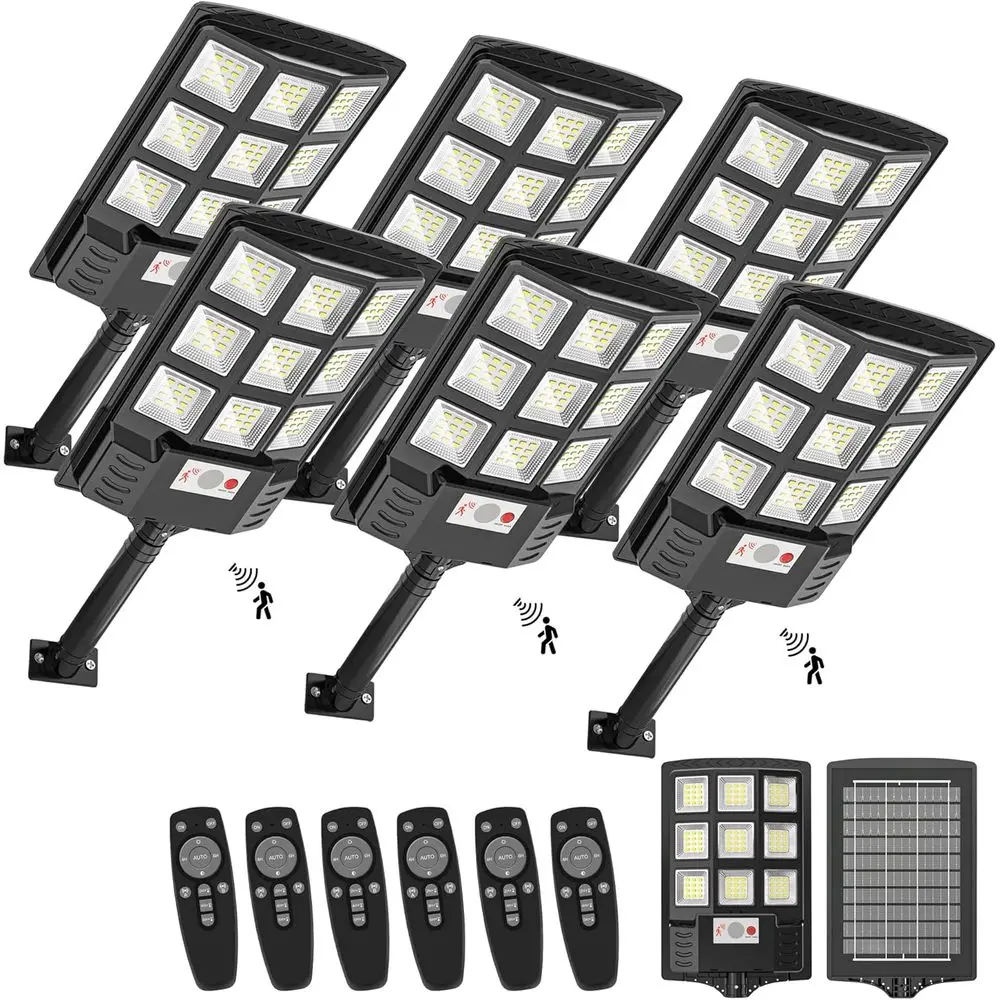 

6500K 5730LED Outdoor Motion Sensor Lights, 6-Pack for Yard, Garden, Parking Lot