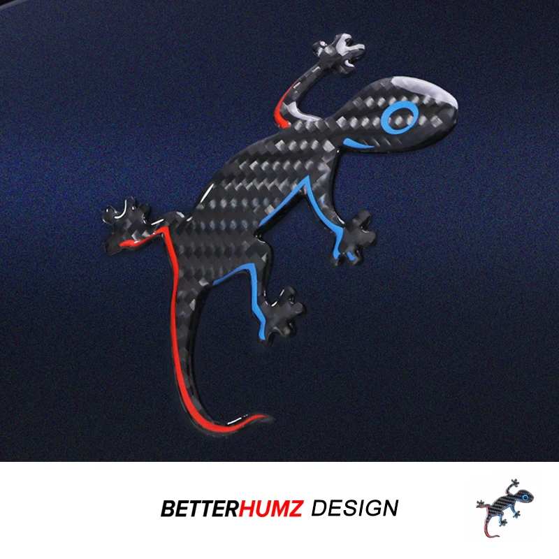 For BMW G20 E91 F11 F31 E90 E60 F10 F30 F20 E92 E61 X1 X3 X5 Carbon Fiber Car Body Trunk Decoration Gecko Stickers Accessories