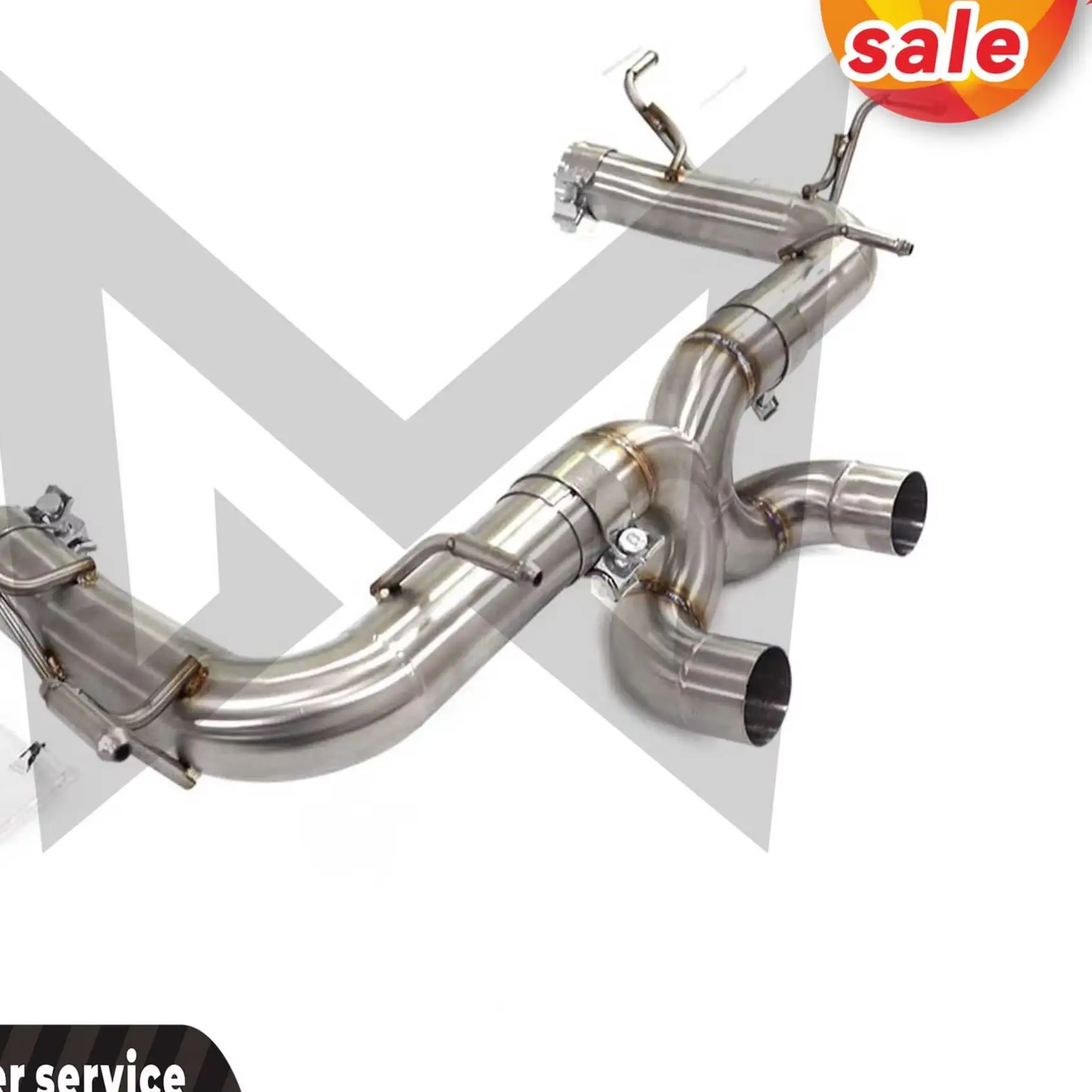 

SS304 High precision Auto Exhaust pipe Catback for Ferrari 458 Italia straight-through venting Without valve