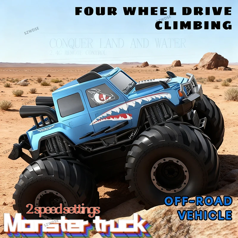 

JJRC Monster truck Q215 RC remote control car 2.4G 4-wheel drive climbing all-terrain waterproof armored vehicles children's toy