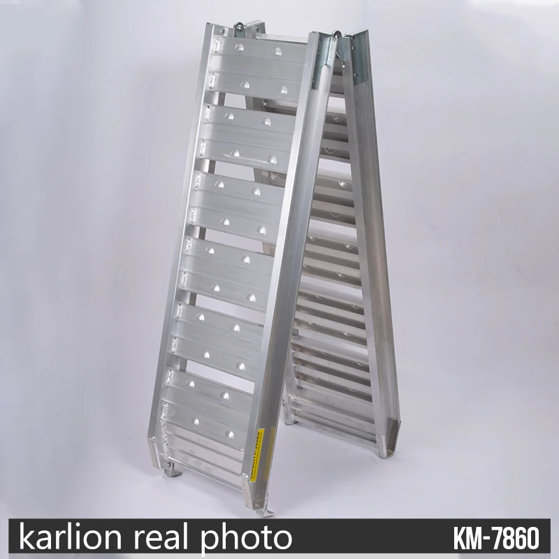 KARLION 1.8m Heavy-Duty Aluminum Portable Folding Loading Ramp Safe & Easy Motorcycle Loading/Unloading