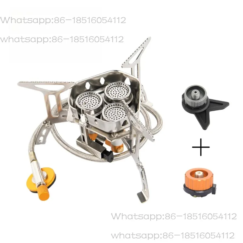 Camping Tourist Burner Big Power Gas Stove Cookware Portable Furnace Picnic Barbecue Tourism Supplies Outdoor Recreation