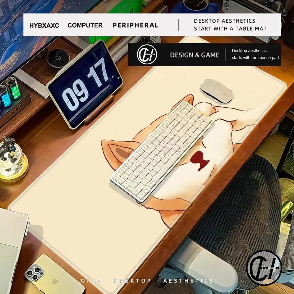 Corgi Shiba Inu Pc Accessories Mouse Pad Cute HD Desk Pad Extended Gaming Keyboard Mats Large 90x40cm XXL Gamer Mousepad