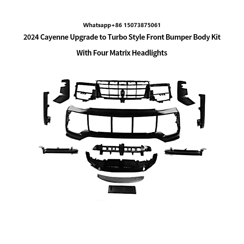 

Full Set Front Bumper and Headlight 9Y0 Upgrade to 9y0.2 Turbo for (2024)-PP Material 100% Fitment