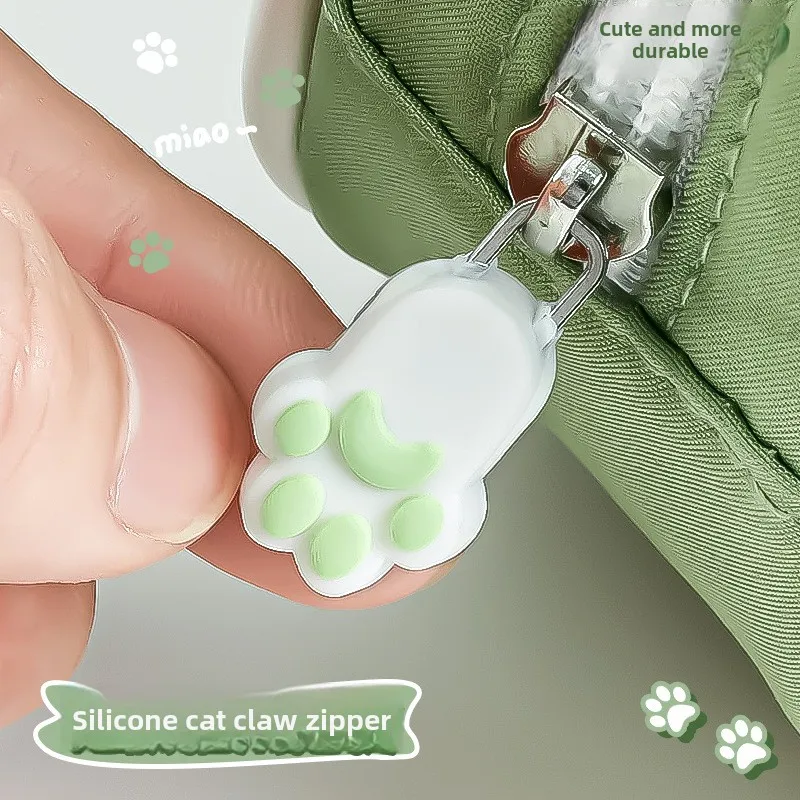 Kawaii Cartoon Cat Paw Pencil Case Large Capacity Cute Potable Stationery Storage Bag Simple Pen Bag School Supplies Gifts