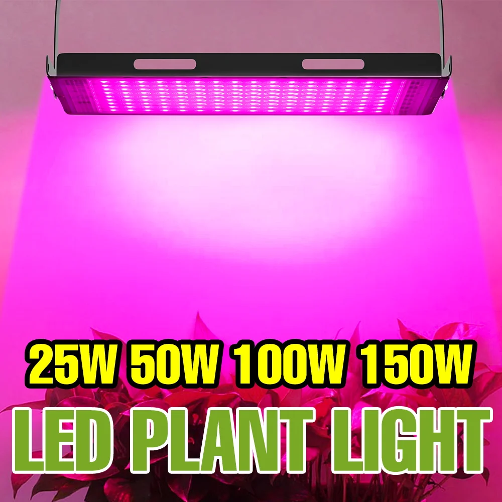 150W Full Spectrum LED Grow Light Indoor Hydroponic Planting Lamp Greenhouse Tent Flower Seeds Growth Box Cultivation Lighting