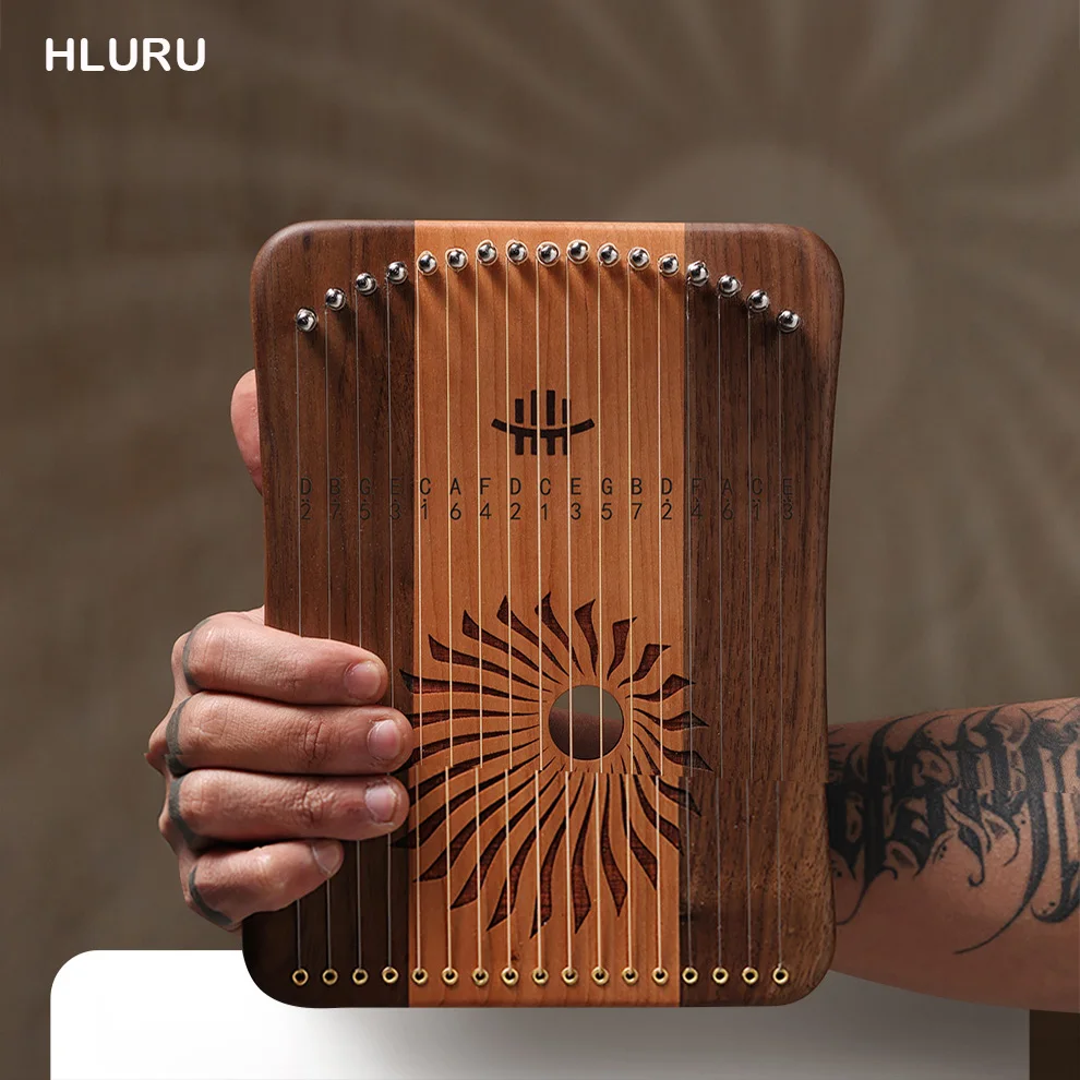 Hluru Lyre 31 17 Strings Harp Lyre Professional Fingerplay Lyre 17 31 Strings Lyre Harp Piano Beginner Portable Instrument