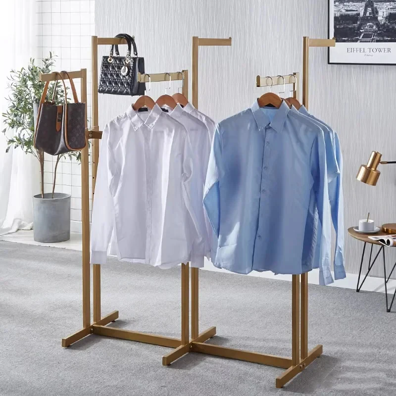 custom.Retail Durable Metal 6 Way Adjustable Arms square Clothing Rack Shopping Mall Clothing Stores