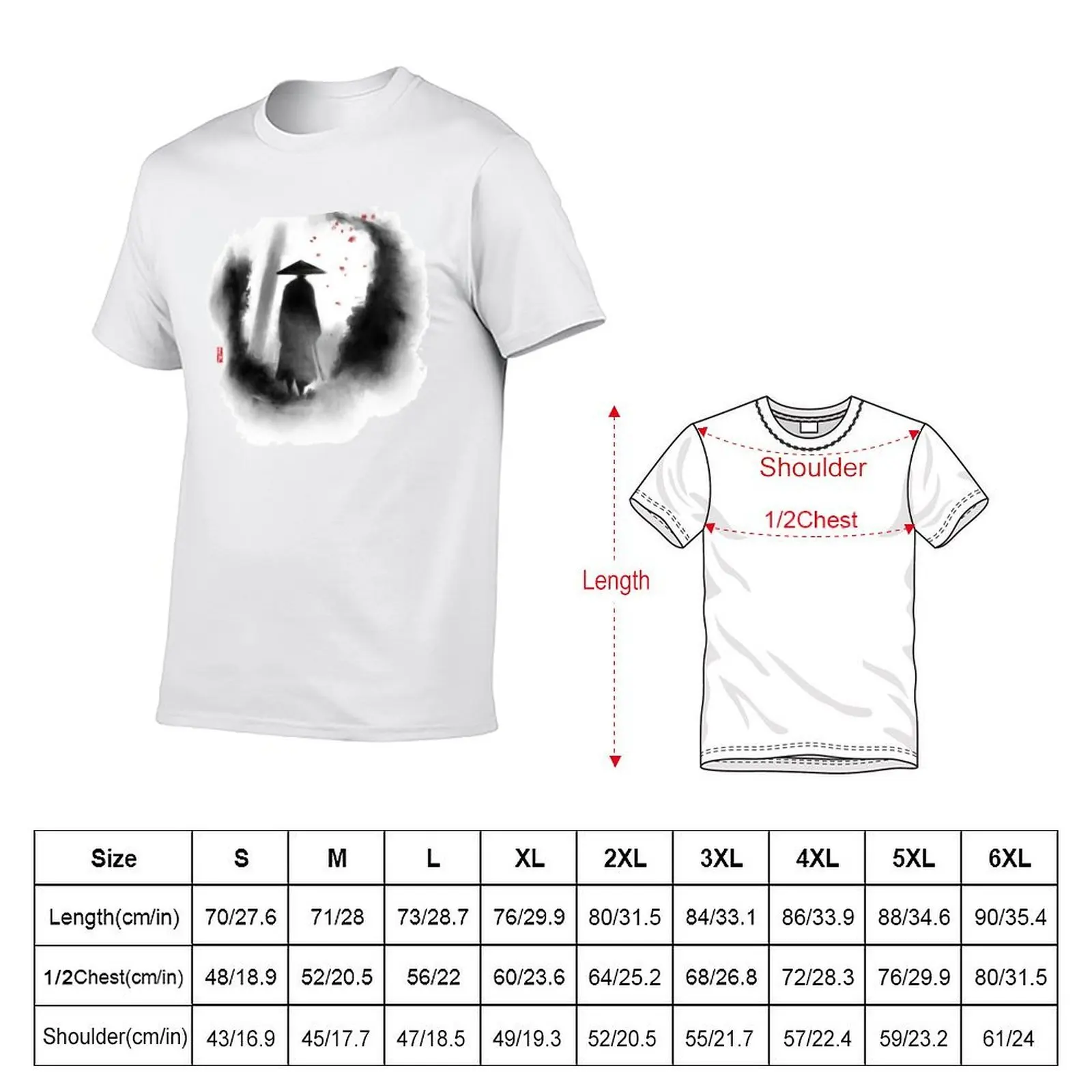 Ronin T-Shirt anime figures funny shirt cotton t shirt men 100℅ cotton
