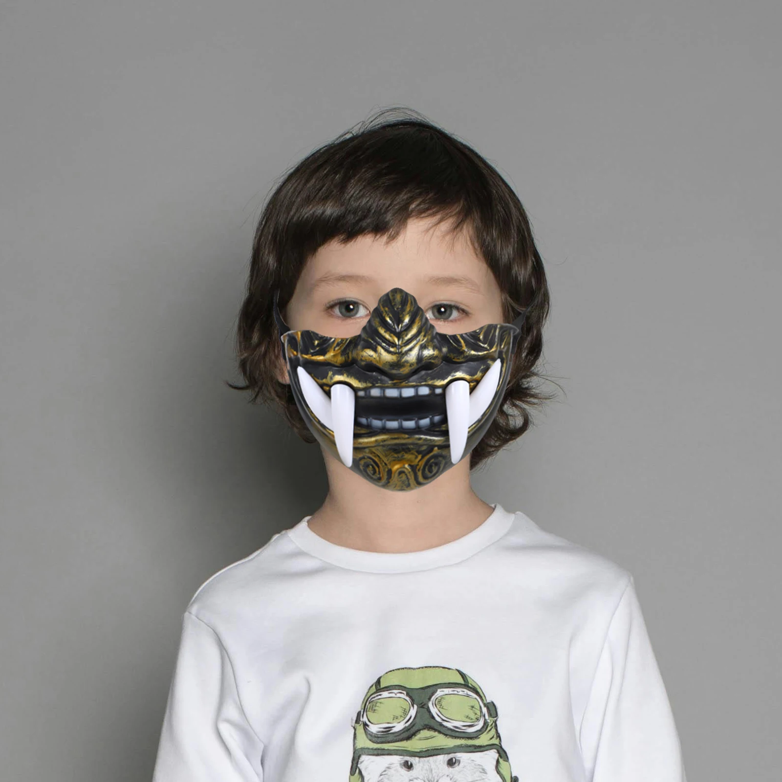 

1pc Mask Wisdom Face for Cosplay Party Handcrafted Japanese Accessories Elastic Band Makeup Party Mask Halloween