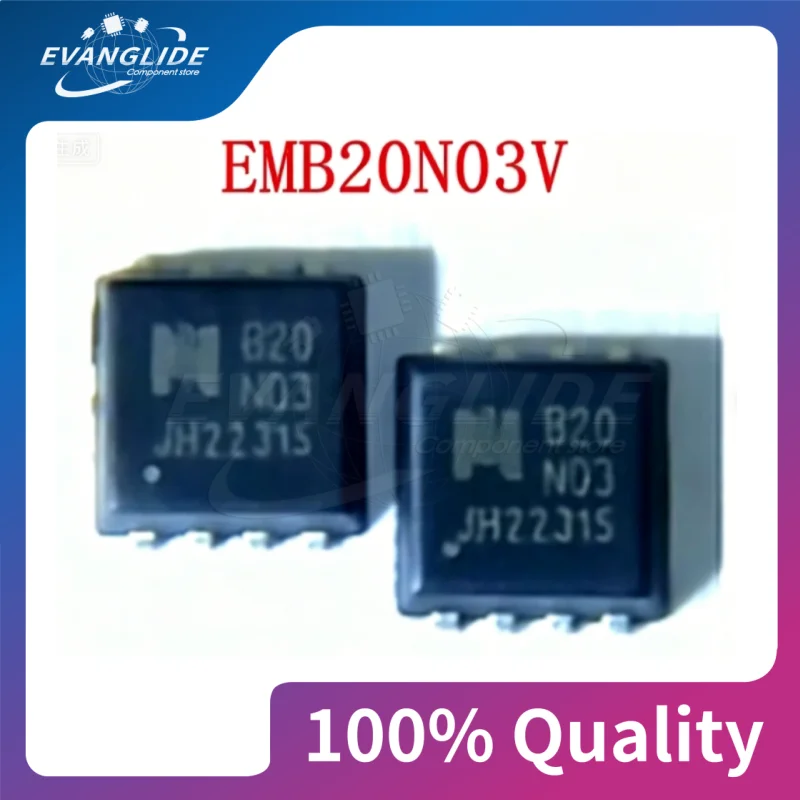 1-50 PCS B20N03V EMB20N03 B20N03 EMB20P03V B20P03 B14A03 QFN chip