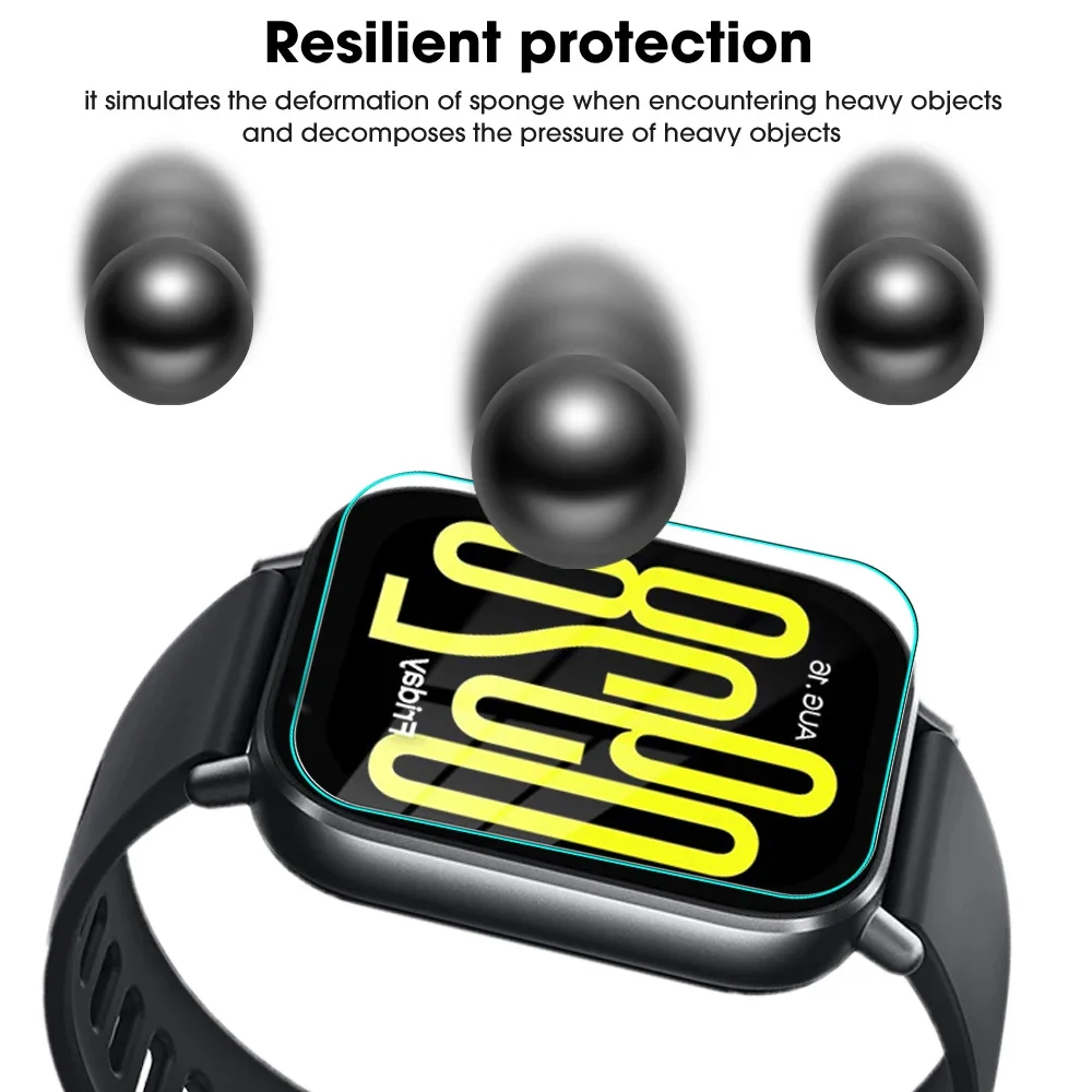 For Redmi Watch 5 Lite Smart Watch Full Cover Tempered Glass HD Anti Scratch Screen Protector Glass Films For Redmi Watch5 Lite