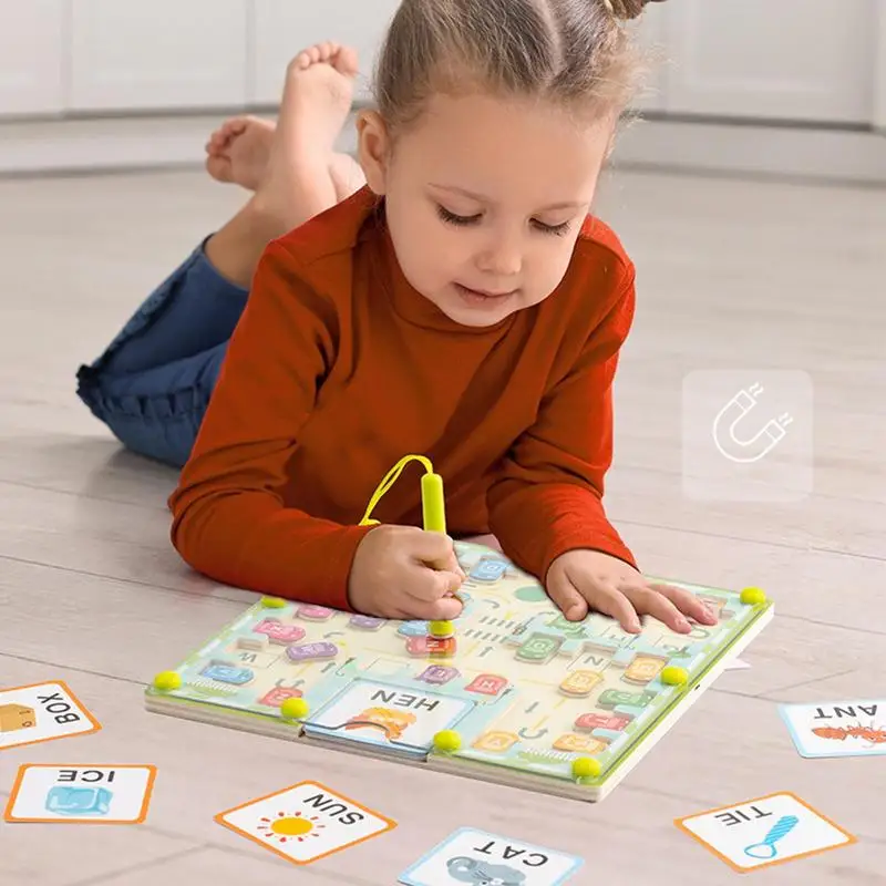 Magnetic Alphabet Maze Toddler Travel Sensory Play Game Educational Alphabet Learning Maze For Home Nursery Daycare Center