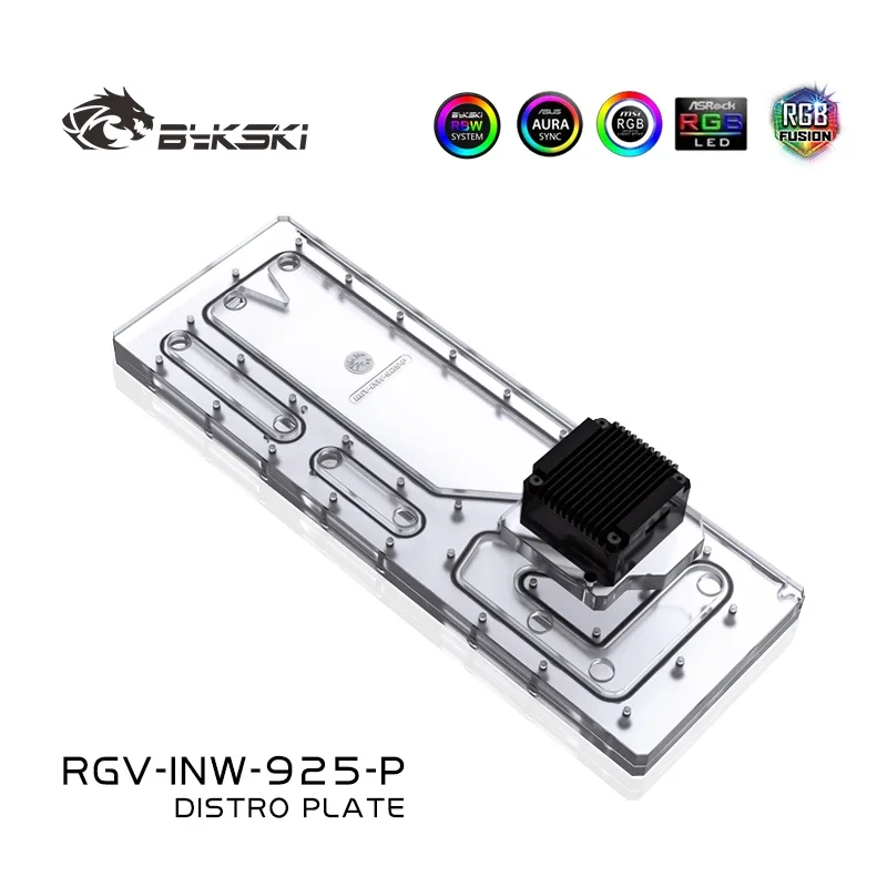 Bykski RGV-INW-925-P,Water Distro Plate Radiator for IN WIN 925 CaseWaterway Board Reservoir Water Tank Pump for PC Cooling