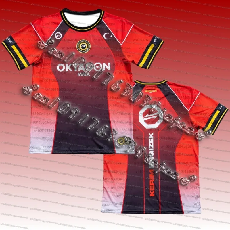 

2025NewOKTAGON Fighter Fan Uniform, мужская и женская дышащая, приятная для кожи, повседневная футболка с круглым вырезом и короткими рукавами, 3D-печать