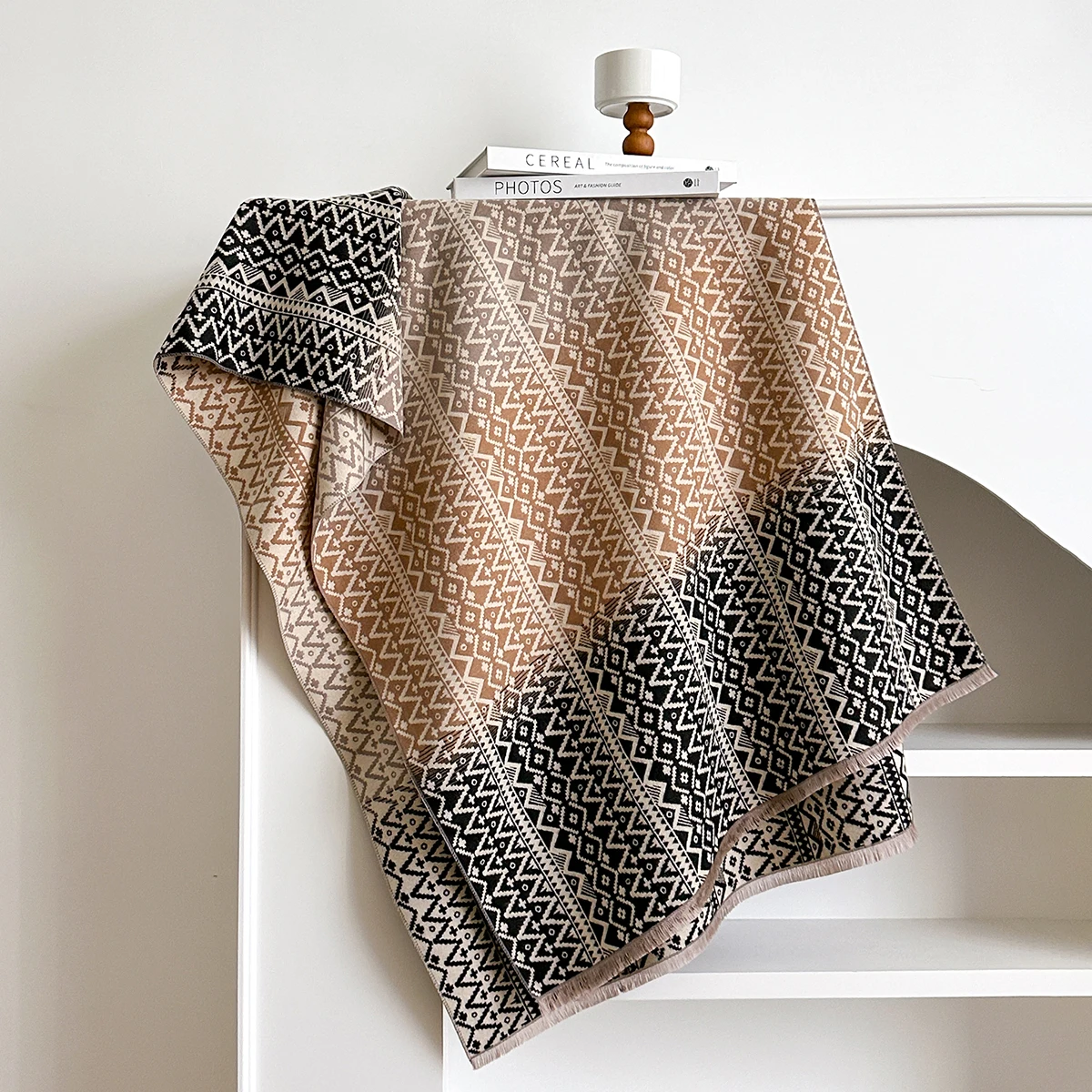 女性の高級ブランドパシュミナショールラップスカーフ冬暖かい模 - Cashmere Pashmina Wrap のレビューと価格