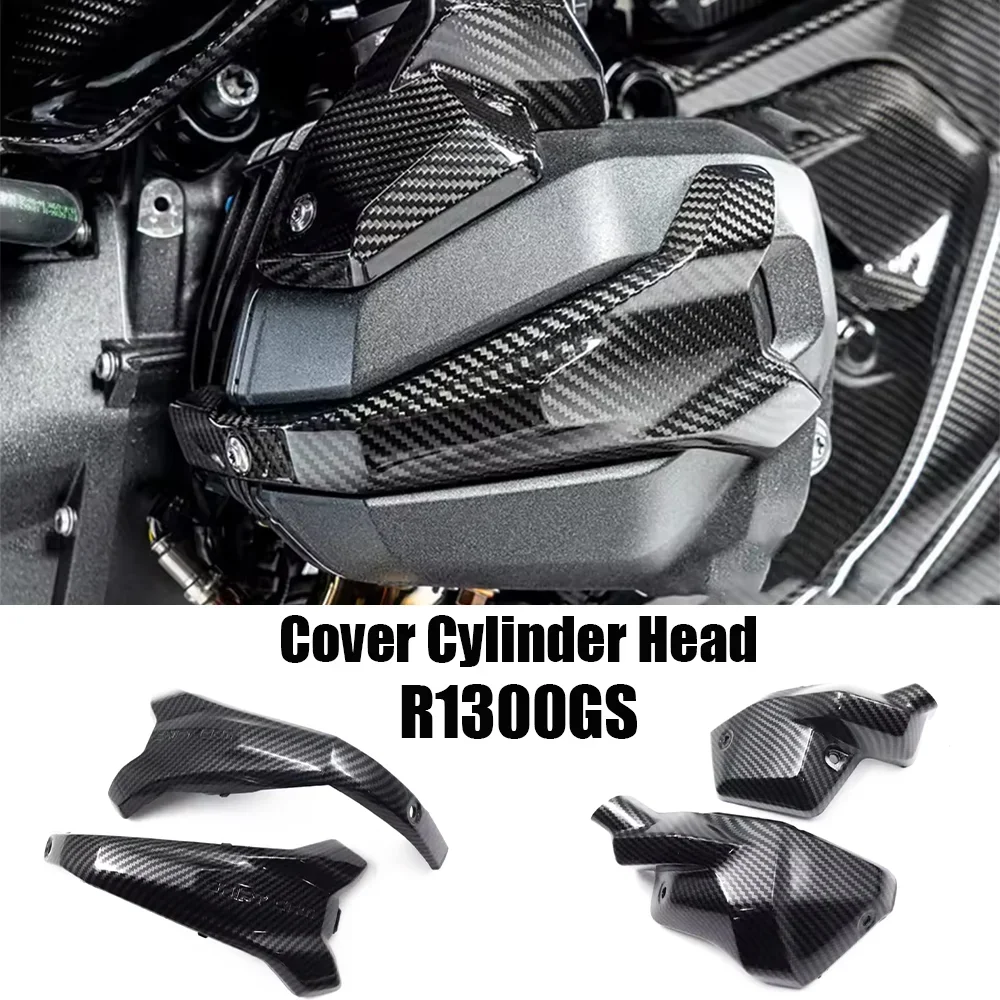 For BMW R1300GS Engine Guard Carbon R 1300 GS ADV Connector Cover Fuel Injector Cover Cylinder Head Cover Protector