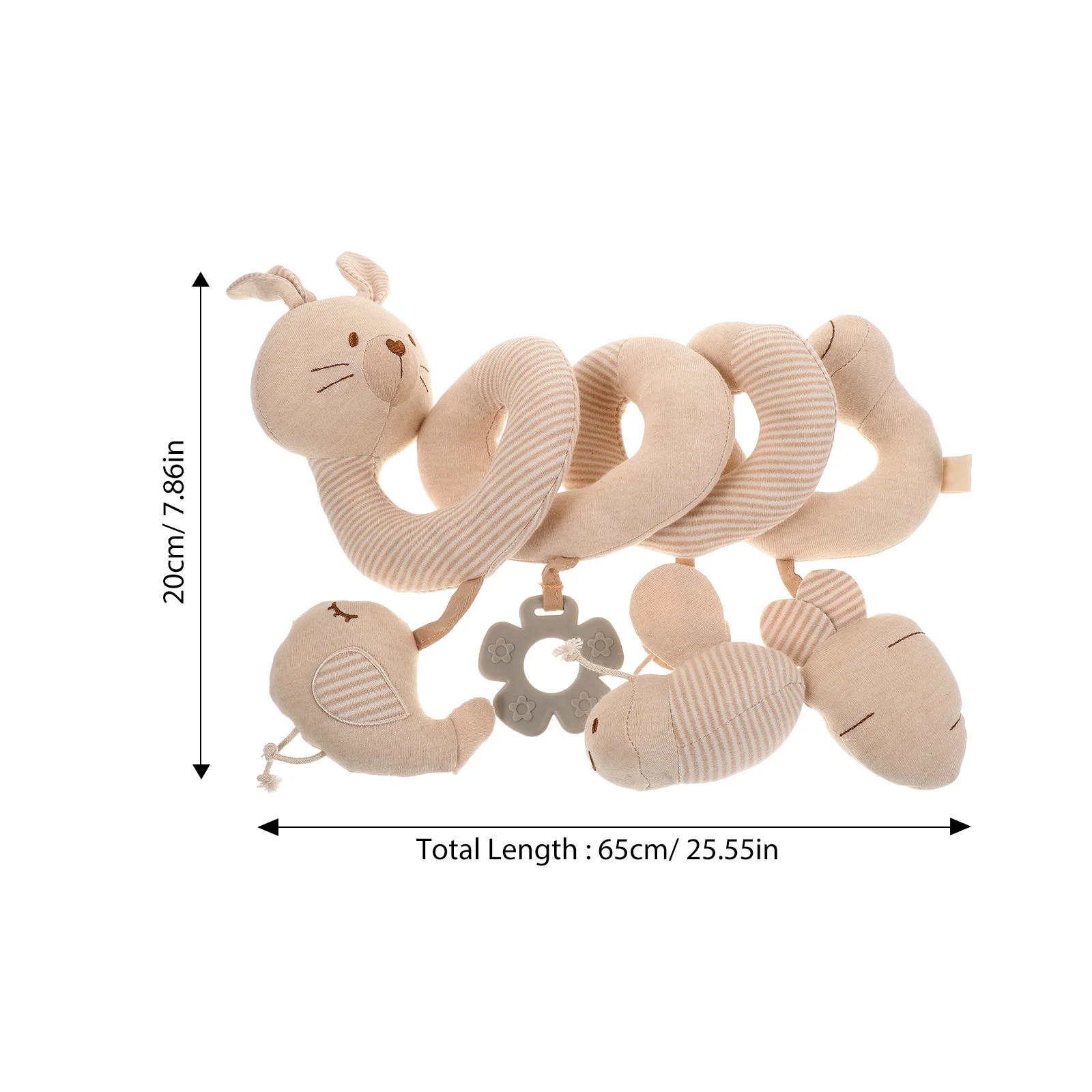 Poussette de berceau multifonctionnelle pour bébé, siège de voiture suspendu en spirale, en coton doux, éducation précoce, sons d'animaux, stimulent les sens cognitives