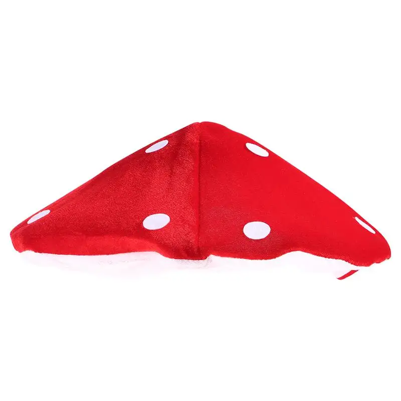 Creative Plush The Outfit Decorative Mushroom Shaped Caps Funny Hat For Party Kids Red The Outfit Decorative Mushroom Shaped