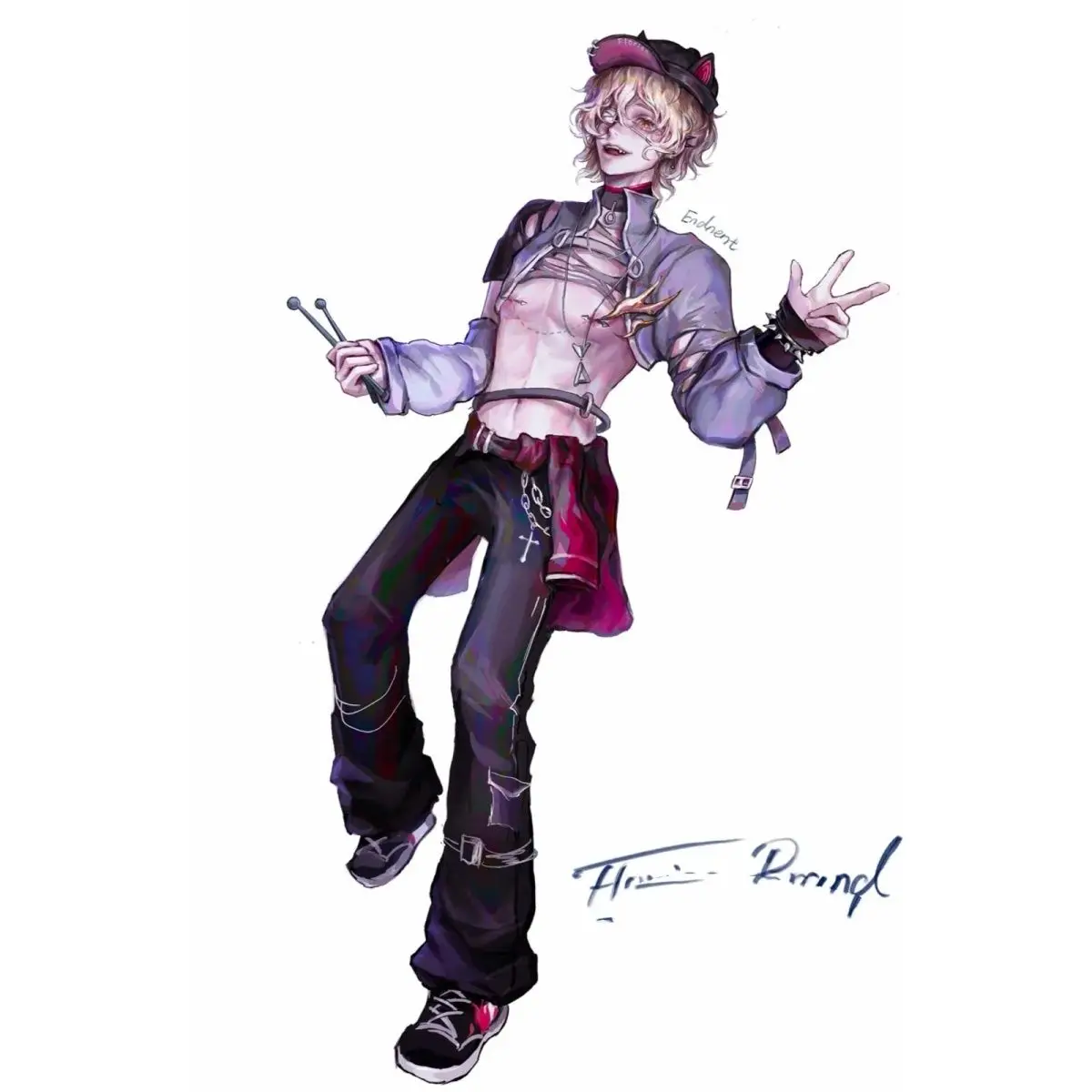 أنيمي الهوية الخامس الاكريليك حامل نموذج أرقام فلوريان بلاندر تأثيري زخارف مكتب نموذج لوحة الدعائم الحلي هدية الكريسماس