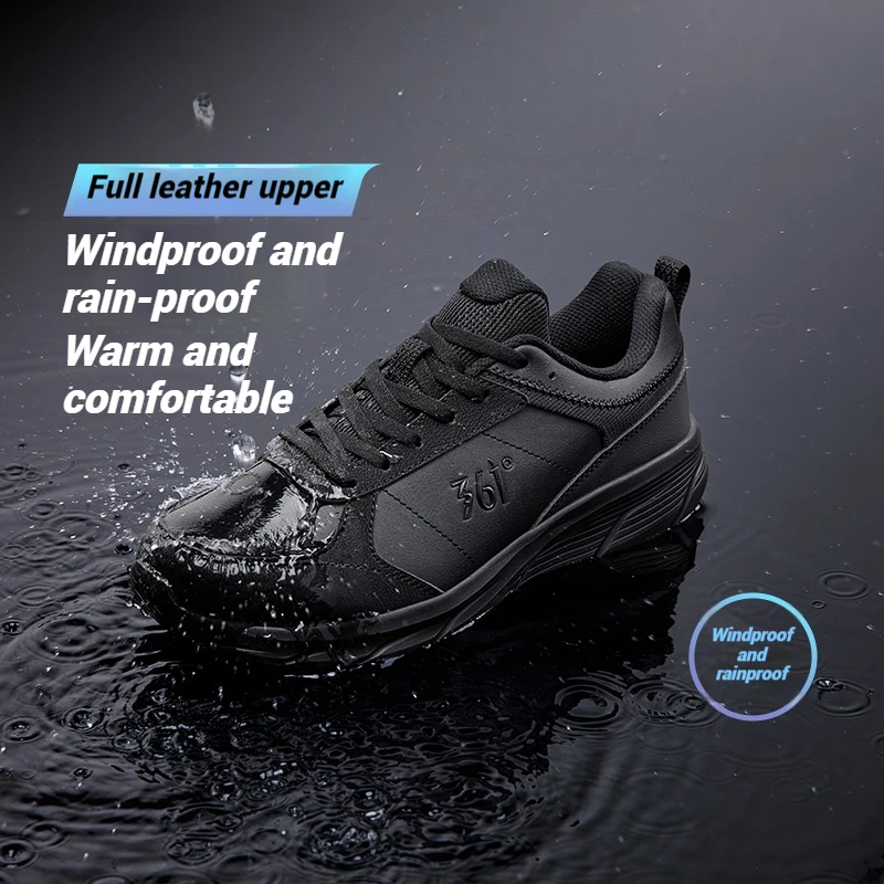 361 Degrees Women Running Shoes Leather Water-repellent Windproof Warmth Comfortable Versatile Jogging Female Sneakers 682432226