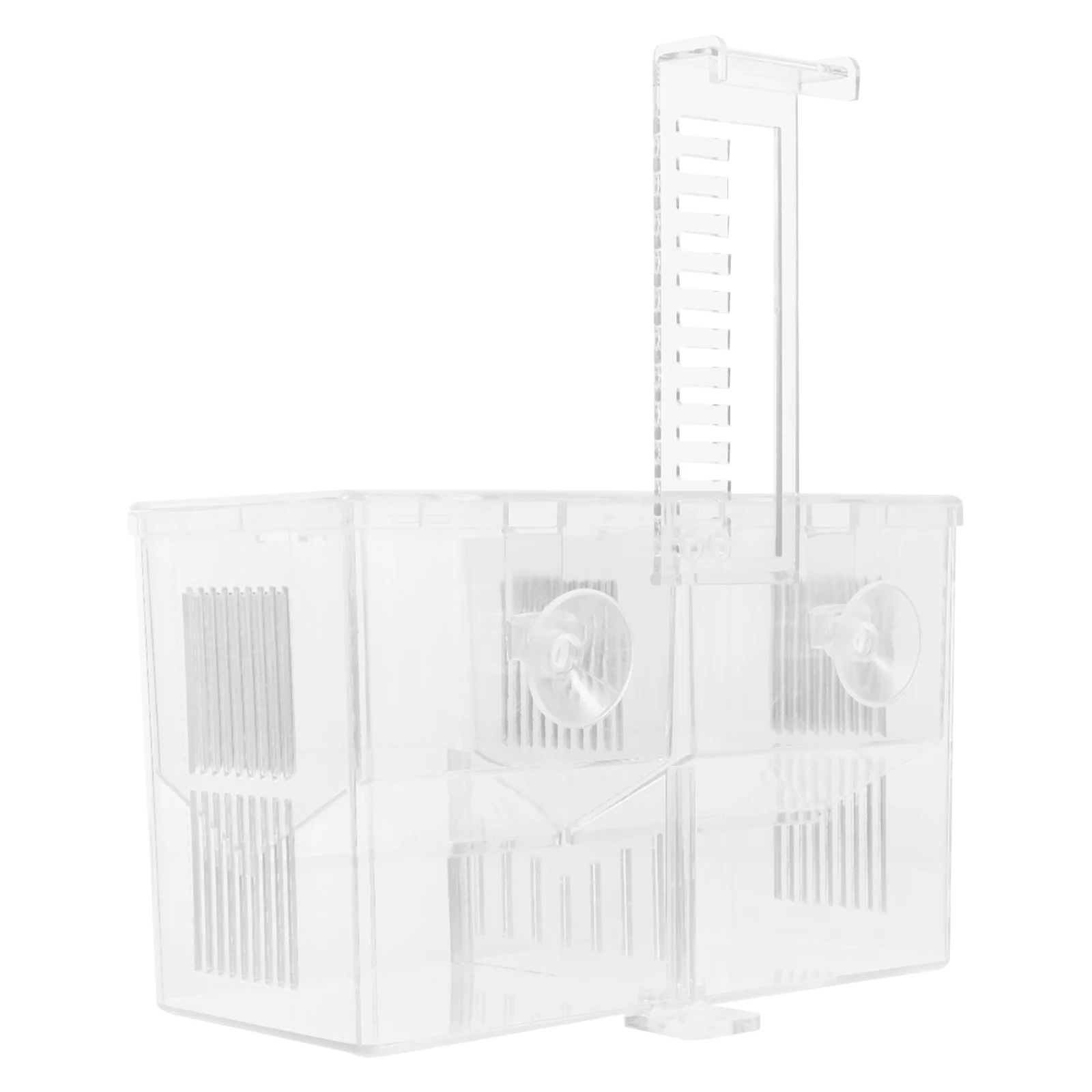 

Hanging Breeding Box Aquarium Isolation Holder Tank Hatchery Incubator Betta Fish Fry Protection Pe Material Lightweight Suction