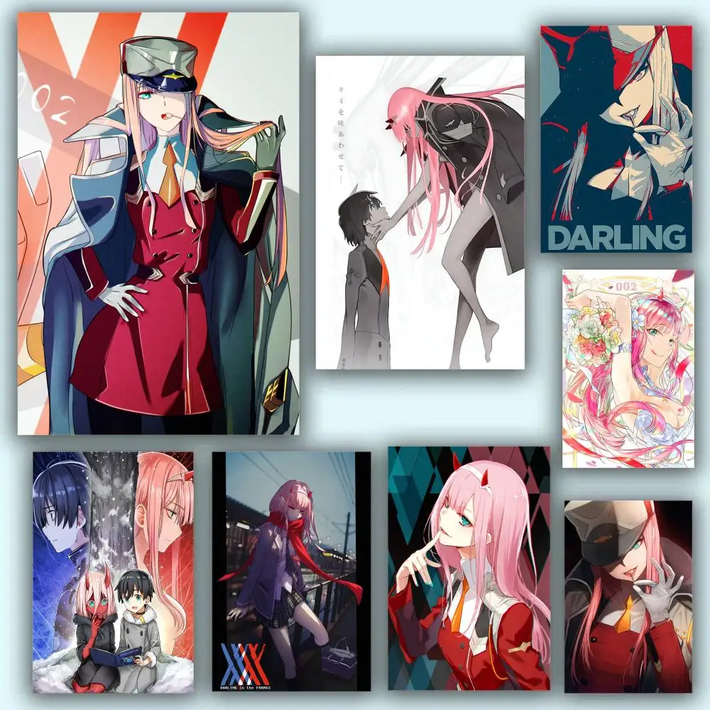 Zero Two Poster Aesthetic HD PVC Wall Art - Waterproof Wear Resistant For Home Hotel Bar
