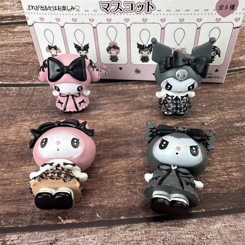 MINISO 4cm Mini Kuromi My Melody Blind Box Cartoon Character Figures Dolls Surprise Bag Cute Model Collection Toy Christmas Gift