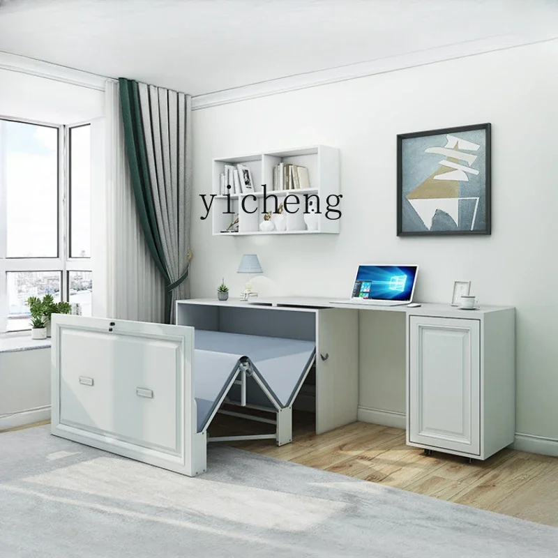Nap Office Lunch Break Folding Bed  Home Study Desk Invisible Bed Integrated Table Bed Dual-Use