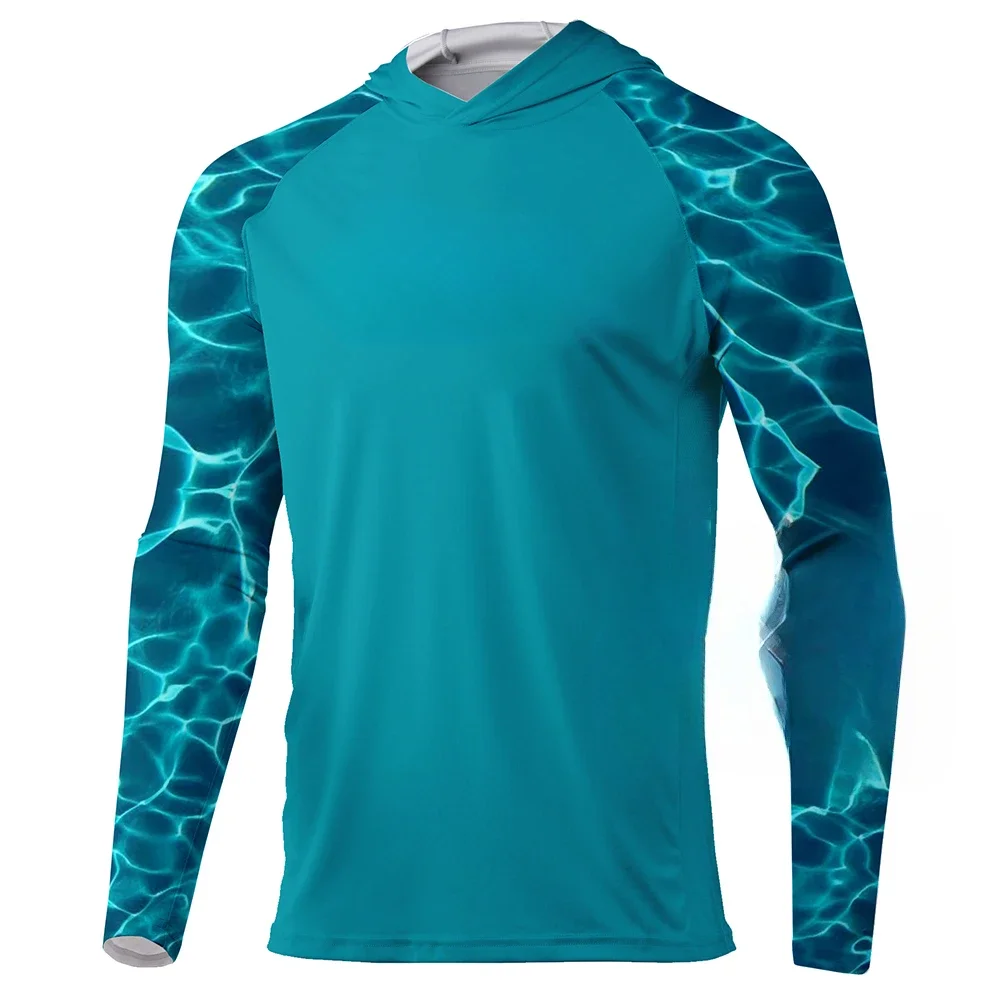 

Fishing Hoodies UV Protection Angling Jerseys Outdoor Moisture Wicking Fishing Clothing Men's Long Sleeve Fishing Shirts