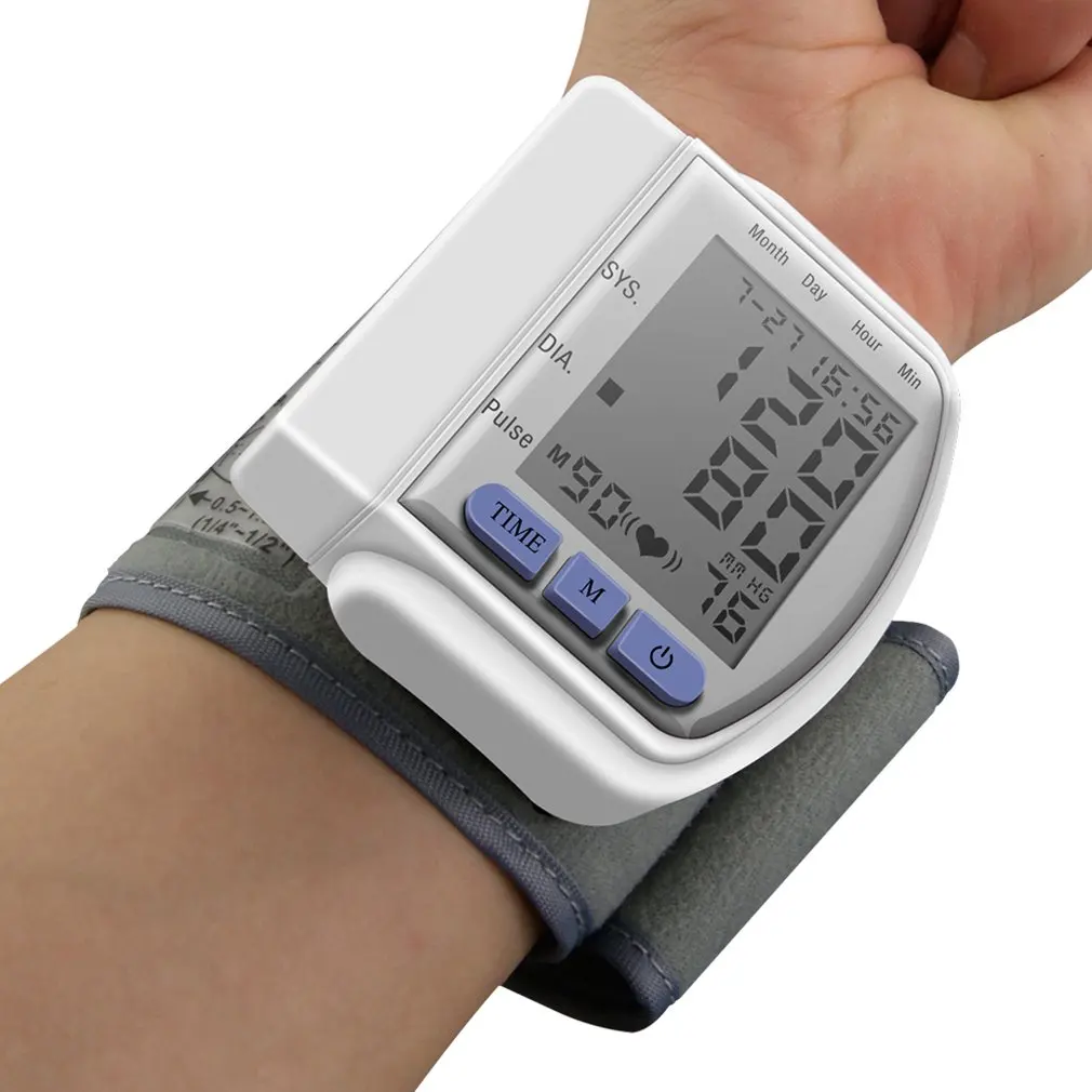 Pro Digital Wrist BP Monitors Sphygmometer Tonometer Sphygmomanometer Automatic Health Care Monitors LT-102S Wrist Monitor