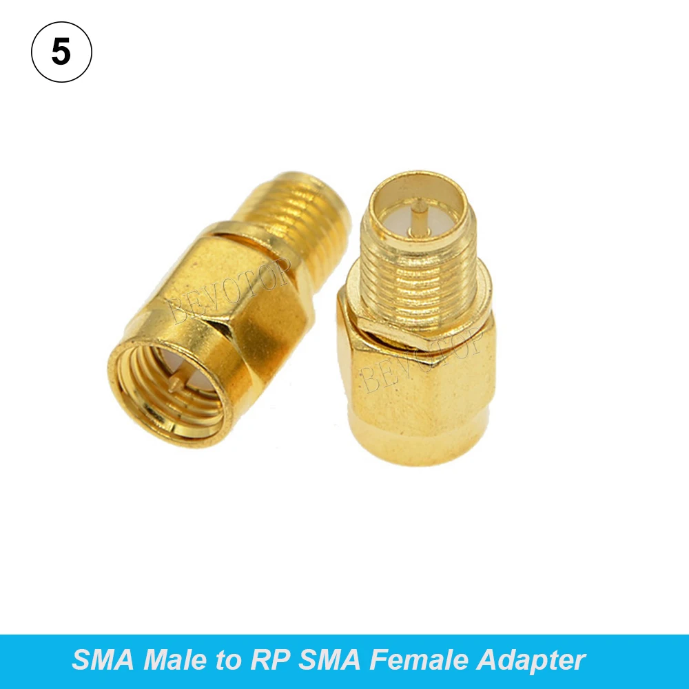 2Pcs/Lot SMA/RP SMA Male to SMA /RP SMA Female Straight Adapter RF Coaxial Connector Converter for WIFI 4G Antenna Wholesale