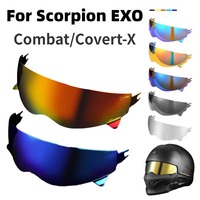 Helmet Visor for Scorpion EXO Combat Covert-X Capacetes Visera Sunscreen Windshield Helmet Shield Motorbike Cascos Accessories