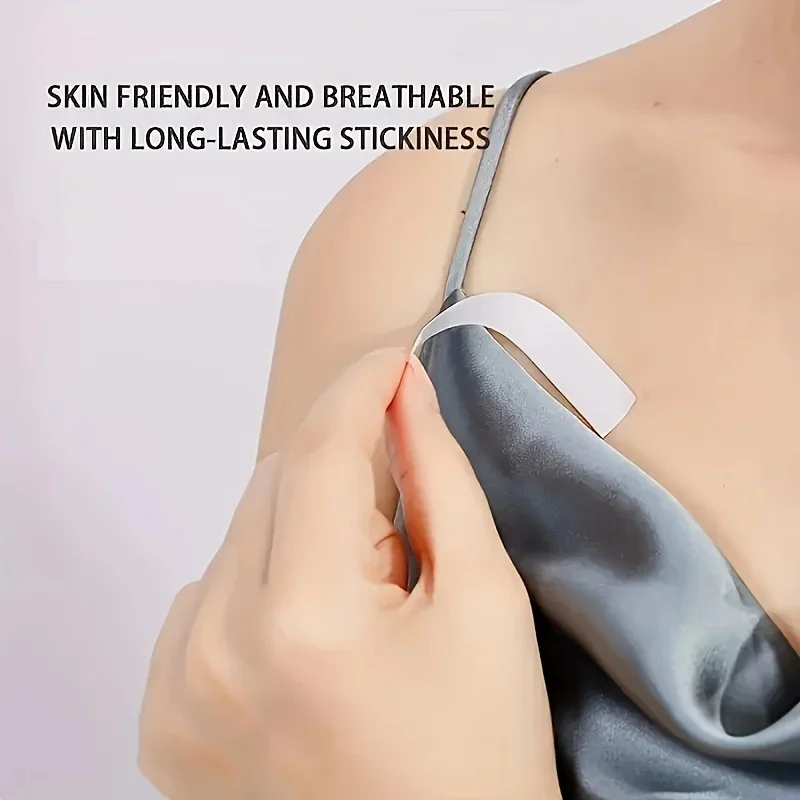 36PCS Invisible Double Sided Fashion Tape for Clothing Dress Bra Strap Anti-Slip Skin Safe Secret Adhesive Strip 1.2/1.8cmx8.5cm view 5
