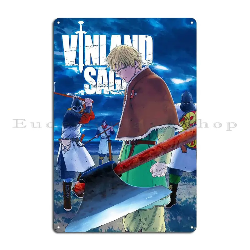 Vinland Saga Metal Sign Club Classic Printed Plaques Decoration Tin Sign Poster