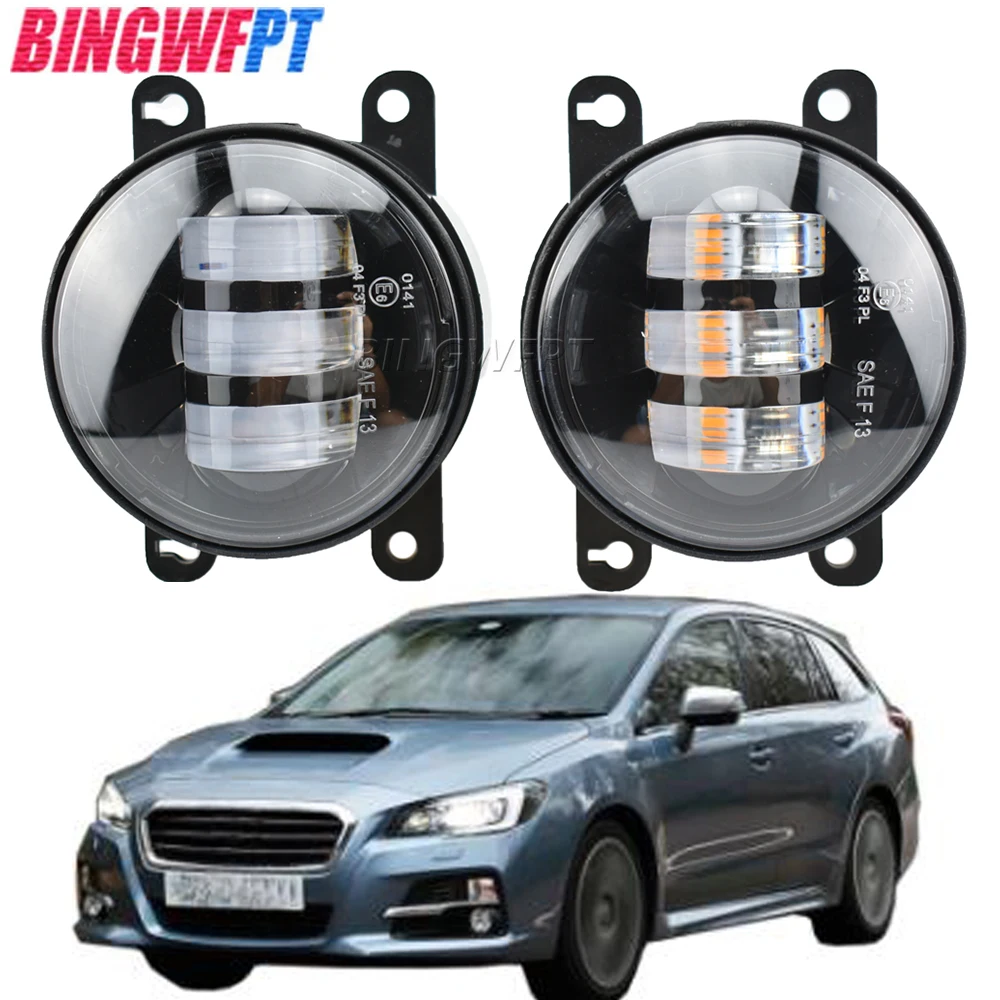 

Car H11 LED Fog Light Assembly Angel Eye Daytime Running Fog Lights DRL 12V Fog Lamp For Subaru Levorg Impreza 2014-18 Foglamps