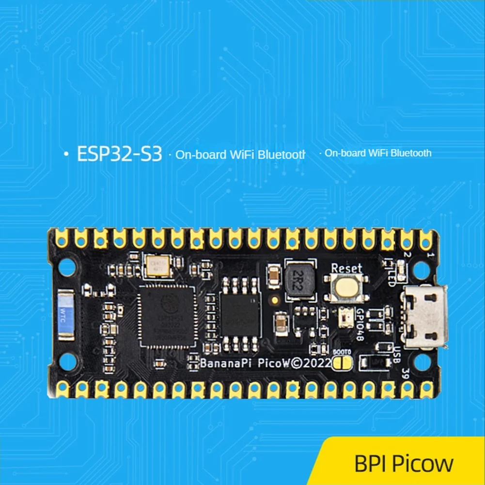 For Banana Pi BPI Pico W-S3 Development Board+Micro-USB Cable Kit ESP32-S3 Dual Core 240MHz PSRAM FLASH WIFI