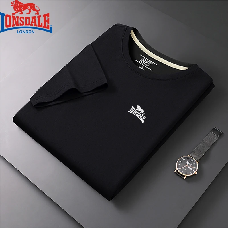 Embroidered LONSDALE New Summer Polo Shirt Quick-dry Men's Short Sleeve Breathable Top Business Casual Polo-shirt for Men