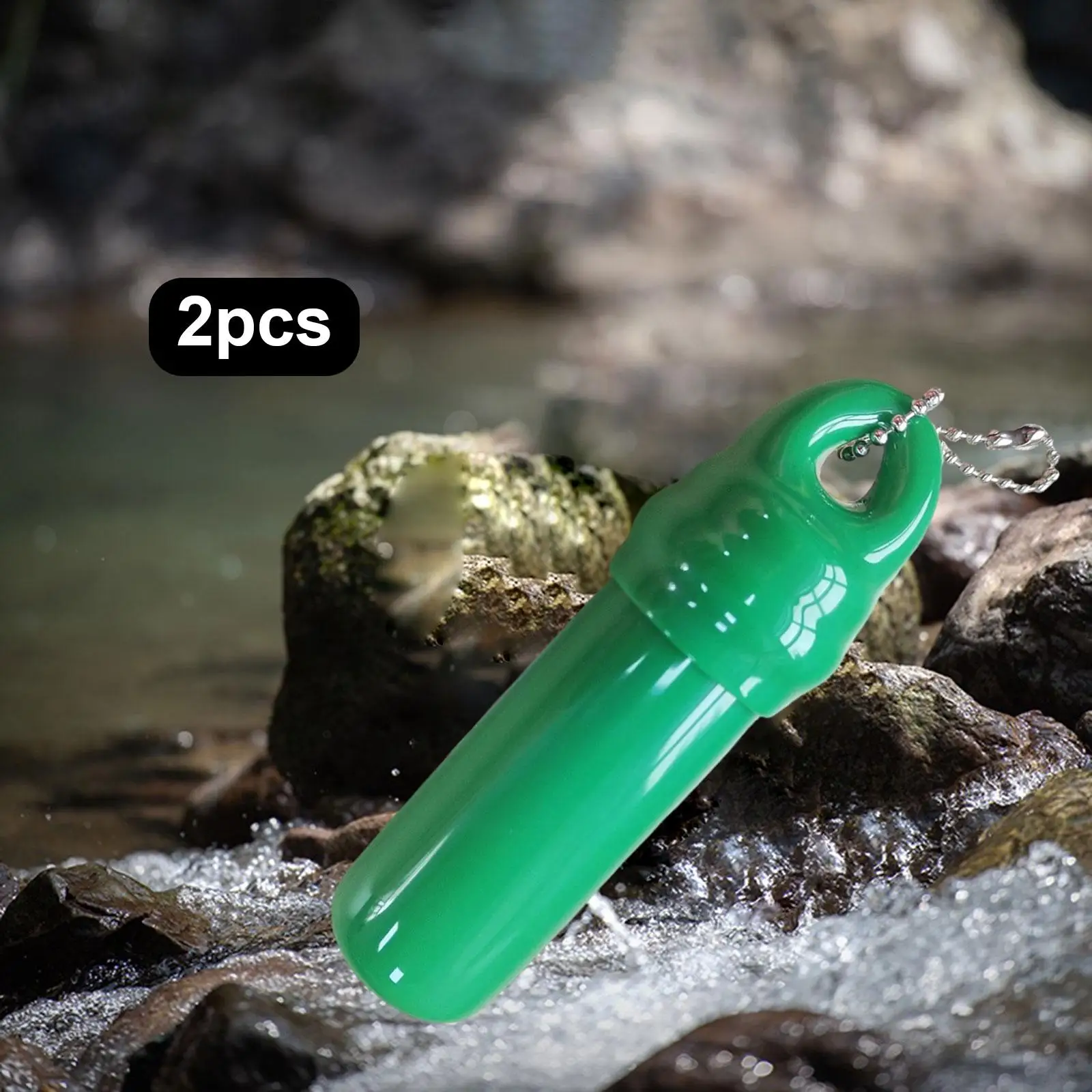 Floating Keychain Buoyant Waterproof PVC Keyring Float Bag for Canoeing Rafting Jet Skiing