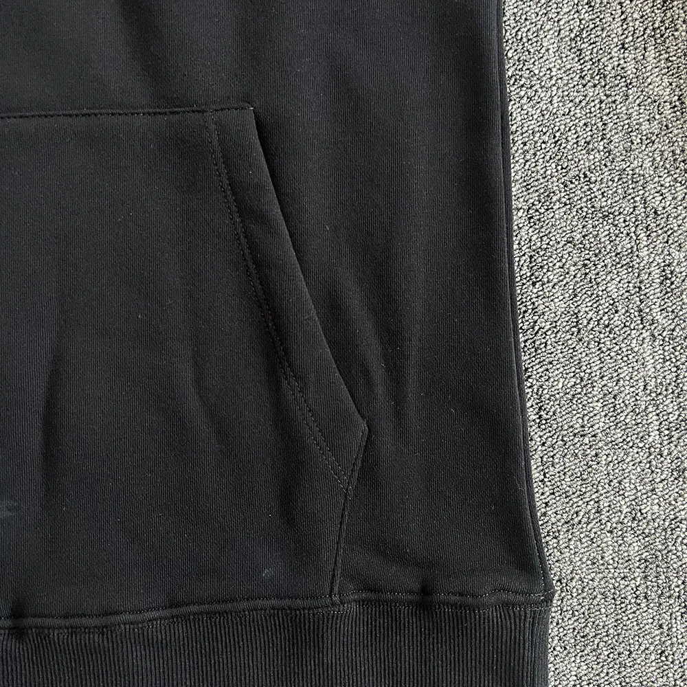 SY-06  Jogging Streetwear Hoodies Trousers Set Tracksuit Men Clothing Y2k Cotton Sweatshirts Tops Pants Mens Clothes Black