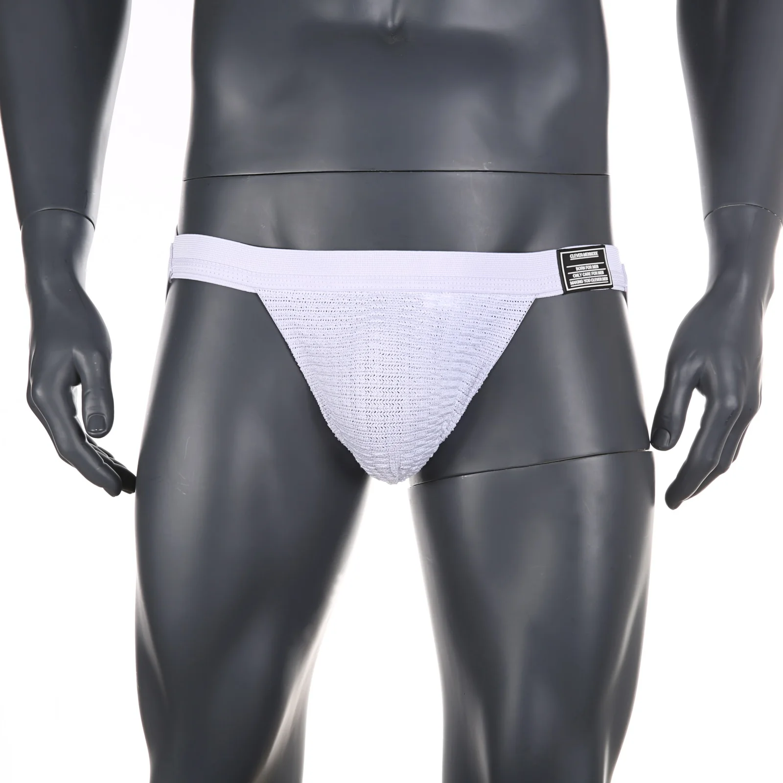 Men Sports Jockstrap Athletic Supporter Thong Comfortable Backless Breathable Work out Jock Strap Elastic Wide Band Underpant