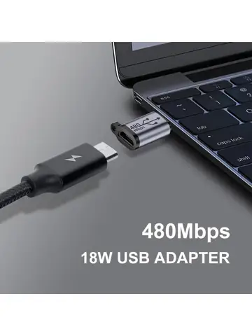 USB C 타입 암-마이크로 USB 수 어댑터 커넥터, 태블릿 노트북 PC용 고속 충전 마이크로 USB 충전기 어댑터, 8 핀, 18W, 12W