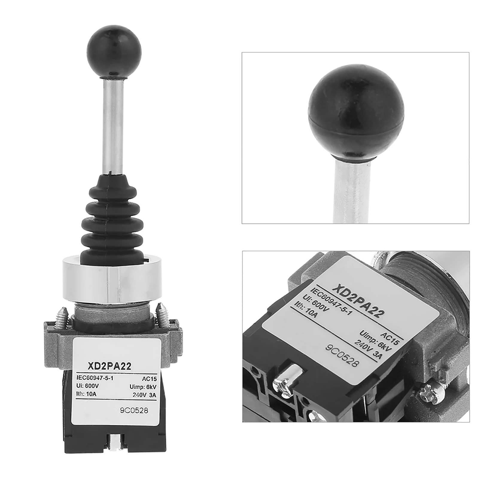 Spring Return Switch Momentary Joystick Switch XD2PA22CR 2NO 2-position Spring Return Momentary Joy Stick Joystick Switch