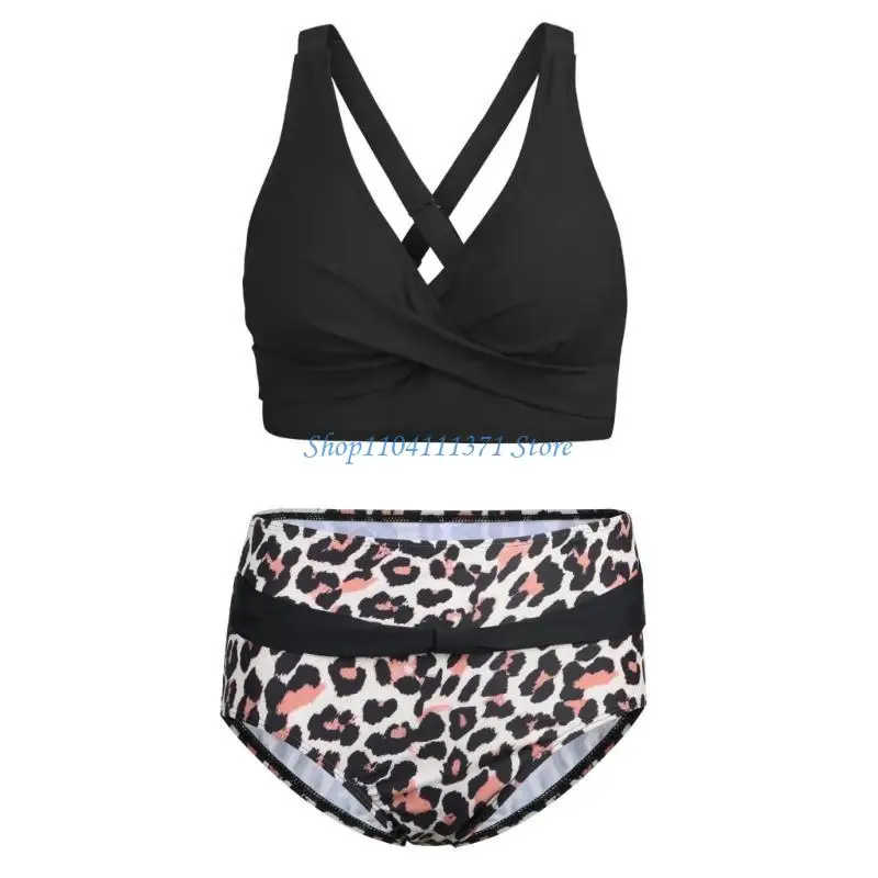 P9FC Ladies High Waist Tummy Controlled Bathing Suit Back Swimwears