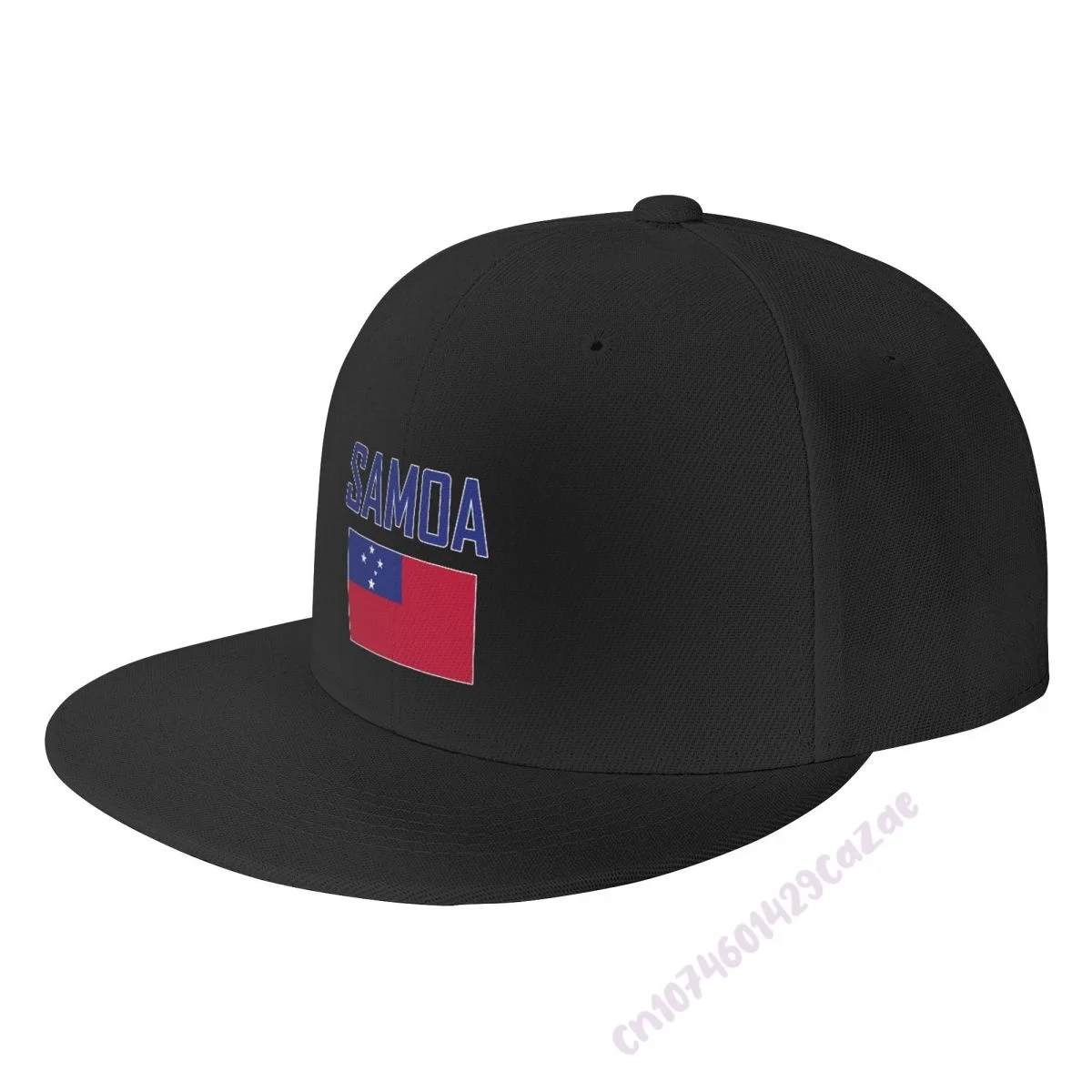 SAMOA Flag Flat Brim Baseball Cap Breathable Adjustable Men Women Outdoor Hip Hop Hat For Gift