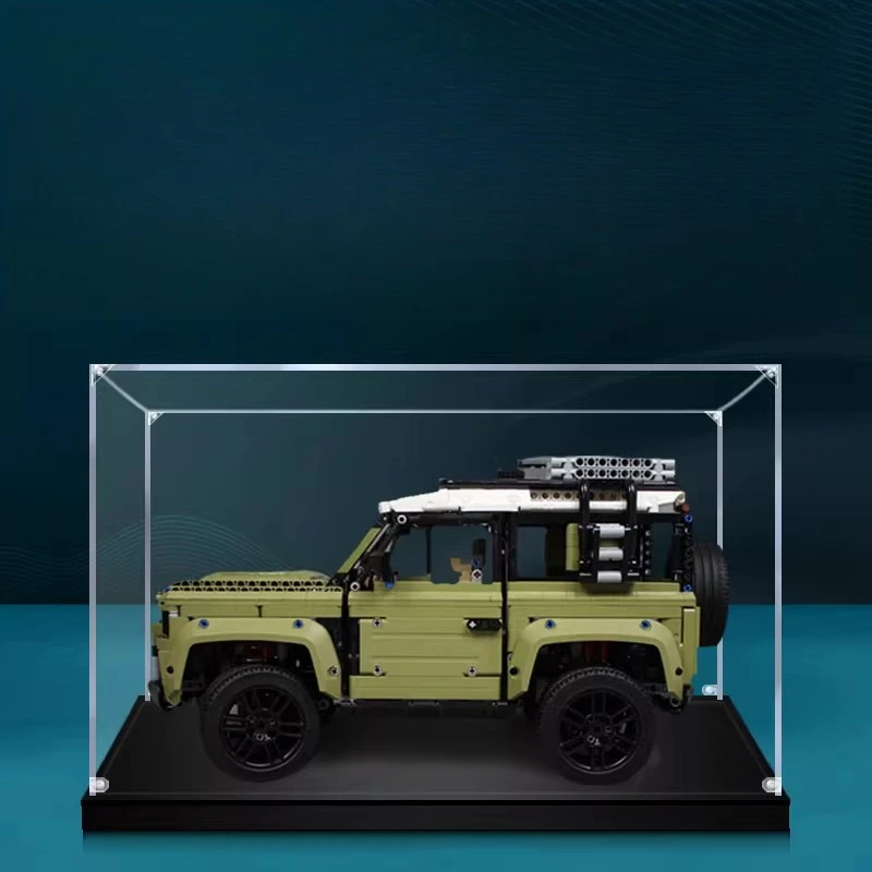 

Подходит для LEGO Land Rover Defender SUV 42110, акриловый демонстрационный бокс 48x25x28 см, без игрушек.