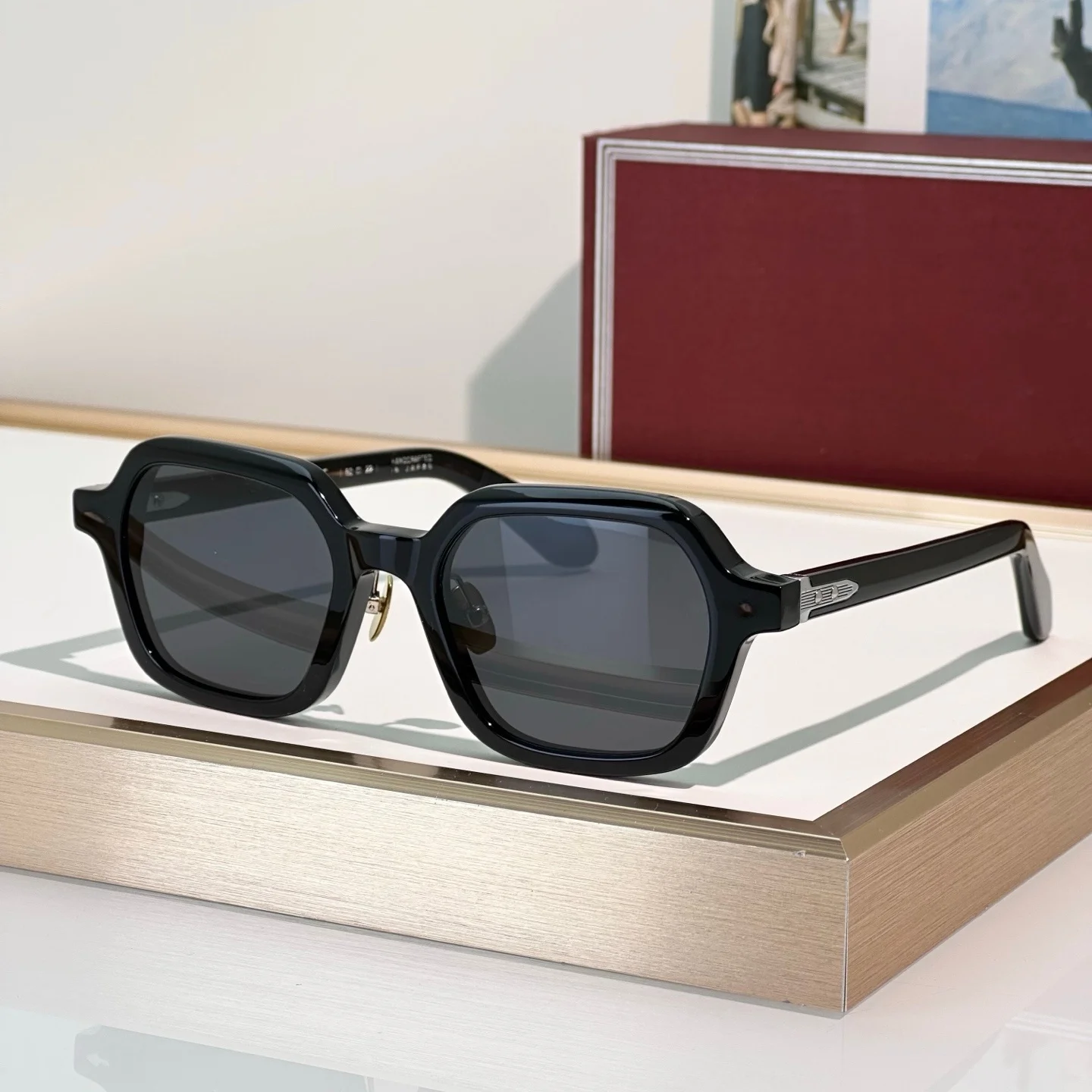 JMM HOLDEN rectangle acetate Men Sunglasses original brands Women's sunglasses luxury popular designer lentes de sol hombre