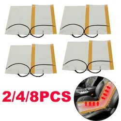 2/4/8Pcs 12V Universal Car Heat Pad Seat Covers Carbon Fiber Heated Auto Car Seat Heating Pad Warmer Heater Winter Mat