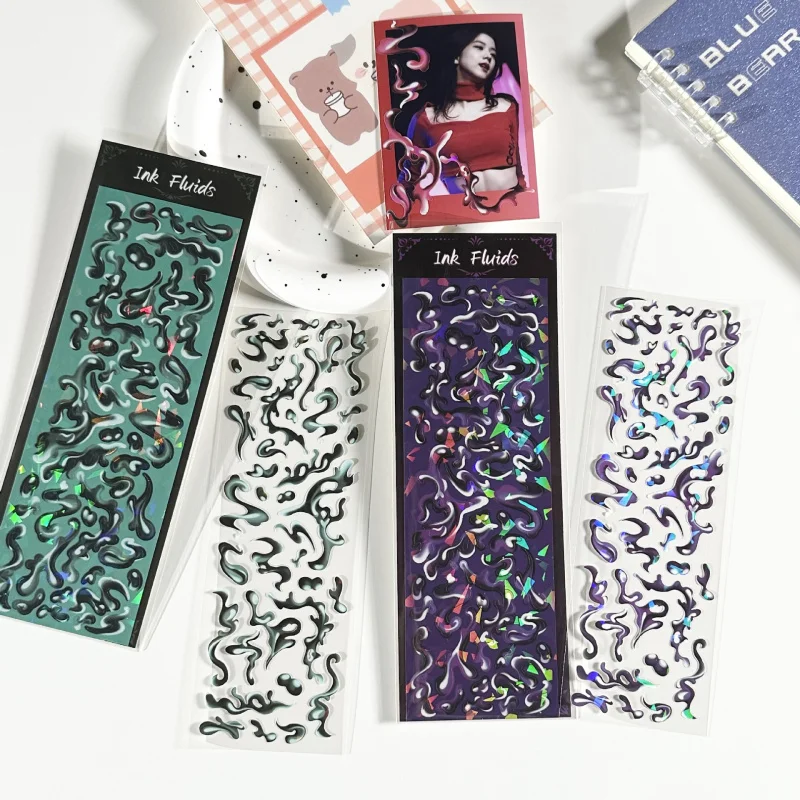 Retro Antique Ink Stickers Handbook Photo Album Star Card Photo Notebook Diary Scrapbook DIY Decorative Cartoon Stickers